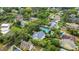 Aerial view of the neighborhood, showing the location of the home at 1825 Pawnee Trl, Lakeland, FL 33803