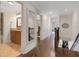 View of a hallway from the top of the staircase at 1825 Pawnee Trl, Lakeland, FL 33803