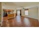 Open floor plan showcasing the living area, kitchen, and stainless steel appliances at 222 Carpenters Way # 65, Lakeland, FL 33805