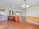 Bright living room with wood floors and recessed lighting at 222 Carpenters Way # 65, Lakeland, FL 33805