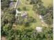 Expansive aerial view of private home, pool and grounds surrounded by mature trees and lush landscaping at 2331 D R Bryant Rd, Lakeland, FL 33810