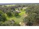 Aerial view showcasing the home and property nestled among mature trees and lush greenery at 2331 D R Bryant Rd, Lakeland, FL 33810