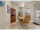 Cozy dining area with tile flooring, traditional furniture set, and natural light from the windows at 2593 Colonel Ford Dr, Lakeland, FL 33813