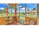 Enjoy beautiful views from this outdoor lanai at 3261 Fish Hawk Dr, Polk City, FL 33868