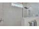 Shower featuring a glass enclosure and shower head at 3261 Fish Hawk Dr, Polk City, FL 33868