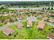 Community featuring beautiful homes surrounding a serene lake and lush landscaping at 4125 Prima Lago Cir, Lakeland, FL 33810