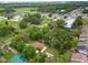 Overhead view of property surrounded by lush greenery near neighborhood and roads at 5120 Lunn Rd, Lakeland, FL 33811