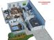 Open floor plan showcases a spacious layout with two bedrooms, a well equipped kitchen, living area, and attached garage at 5933 Cormorant Ct, Lakeland, FL 33809
