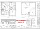 Blueprint showcasing the floor plan, foundation, and front elevation of the featured home at 5976 Cormorant Ct, Lakeland, FL 33809