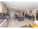 Spacious kitchen with stainless steel appliances, an island, and plenty of counter space at 6789 Ashbury Dr, Lakeland, FL 33809