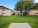 Backyard featuring grass, mature trees, and outdoor space at 803 Orchid Springs Dr, Winter Haven, FL 33884
