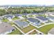 Residential area with neat homes, fenced yards, and pools, surrounded by lush trees, providing privacy at 122 St Thomas Dr, Mulberry, FL 33860