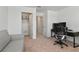 Versatile office or study space featuring closet for storage and an adjacent hallway for privacy at 1754 Sanibel Dr, Davenport, FL 33896
