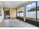 Screened-in patio with a view of the backyard at 1820 Salem Rd, Lakeland, FL 33803