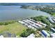 Overhead shot of lakeside townhomes with easy access to waterfront activities and picturesque community features at 2203 Starboard, Winter Haven, FL 33881