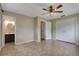 Open main bedroom showing bathroom and closet access with neutral paint at 2632 Handley Blvd, Lakeland, FL 33803