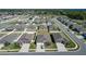 A picturesque aerial view of modern homes with well-maintained lawns in a peaceful neighborhood at 2929 Flying Blackbird Rd, Bartow, FL 33830