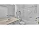 Updated bathroom featuring a shower-tub combo, and modern fixtures at 535 N Todhunter Way, Lake Alfred, FL 33850