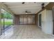 Covered patio featuring ceiling fan, and tiled flooring at 6342 Butternut Dr, Lakeland, FL 33813