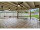 Large covered patio featuring a fire pit and pergola at 6342 Butternut Dr, Lakeland, FL 33813