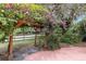 Outdoor garden with a wooden pergola at 6819 Broken Arrow S Trl, Lakeland, FL 33813