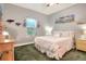 Comfortable bedroom featuring natural light, tasteful decor, and plush carpet at 1145 Denton St, Lakeland, FL 33803