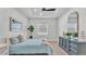 Stylish bedroom featuring modern decor, neutral colors, and a serene ambiance at 1170 Windjammer Dr, Lakeland, FL 33803