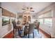 Charming breakfast nook featuring beadboard walls and plenty of natural light at 1425 Hallam Dr, Lakeland, FL 33813