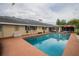 Large private pool with a spacious deck for relaxing and entertaining at 1425 Hallam Dr, Lakeland, FL 33813