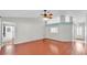 Spacious living area featuring wood floors, high ceilings, and natural light at 1746 Grey Fox Dr, Lakeland, FL 33810