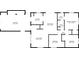 Detailed floor plan highlighting the layout of the home's rooms and dimensions at 1927 E Main St, Lakeland, FL 33801