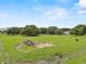Aerial view of the land featuring a lush green field with large trees at 2911 Walker Rd, Lakeland, FL 33810