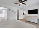 Spacious bedroom with open access to a Primary bathroom, walk-in closet and pool views at 7642 Habersham Dr, Lakeland, FL 33810