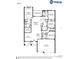 Detailed floor plan showcasing the layout of the home, including the owner's suite, gathering room, and garage at 827 Cypress Creek Run, St Cloud, FL 34771
