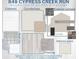 Selection of designer home details, including cabinets, countertops, flooring, and exterior scheme at 848 Cypress Creek Run, St Cloud, FL 34771