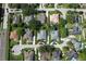 Community aerial view highlighting mature trees and well-kept landscaping at 943 Hamilton Place Ln, Lakeland, FL 33813