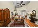 Spacious living room with tall ceilings, hardwood floors, and elegant decor at 1117 Stonebrooke Ln # 58, Lakeland, FL 33803