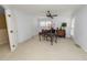 Spacious office with shutters, ceiling fan, and neutral carpeting at 1117 Stonebrooke Ln # 58, Lakeland, FL 33803