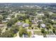 Expansive aerial perspective of a neighborhood with swimming pools, tree-lined streets, and manicured lawns at 1685 Kissengen Ave, Bartow, FL 33830