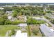 Aerial view showcasing a residential neighborhood with lush green lawns and diverse housing styles at 1685 Kissengen Ave, Bartow, FL 33830