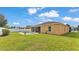 Spacious backyard with a sparkling in-ground pool, screened-in patio, and well-maintained lawn at 1975 Country Manor St, Bartow, FL 33830