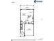 Layout of the first floor featuring kitchen, gathering room, cafe, lanai, entry, and garage at 2234 Oldham Ct, Haines City, FL 33844