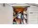 The interior of the shed is well-organized with shelves for storage at 2333 Cheshire Pl, Lakeland, FL 33810