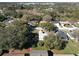 Aerial view of residential neighborhood with trees and greenery at 244 Kings Pond Ave, Winter Haven, FL 33880