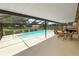 Relaxing screened-in patio features a pool with seating, perfect for outdoor enjoyment at 3315 Cross Fox Dr, Mulberry, FL 33860