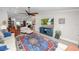 Cozy living room with flat screen television at 3370 Highland Fairways Blvd, Lakeland, FL 33810