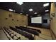 A community center theater room equipped with tiered seating and a projector system at 4188 Muirfield Loop, Lake Wales, FL 33859