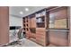 A closet space with a desk, chair, and drawers with bookshelves at 59 Jimmy Lee Rd, Winter Haven, FL 33880