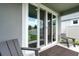 View of the backyard from the covered back porch at 6261 Great Bear Dr, Lakeland, FL 33805