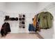 Spacious walk-in closet with metal shelving and organization baskets at 6261 Great Bear Dr, Lakeland, FL 33805